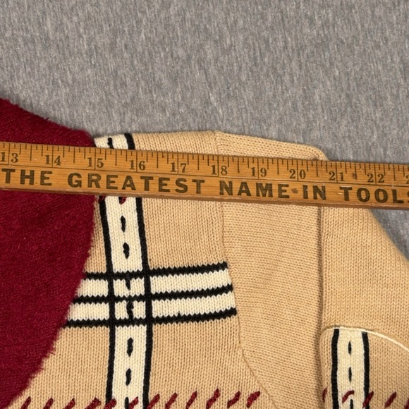 NEW Storybook Knits Cardigan Sweater Deer Buck Christmas Holiday Size L Limited - Picture 5 of 10